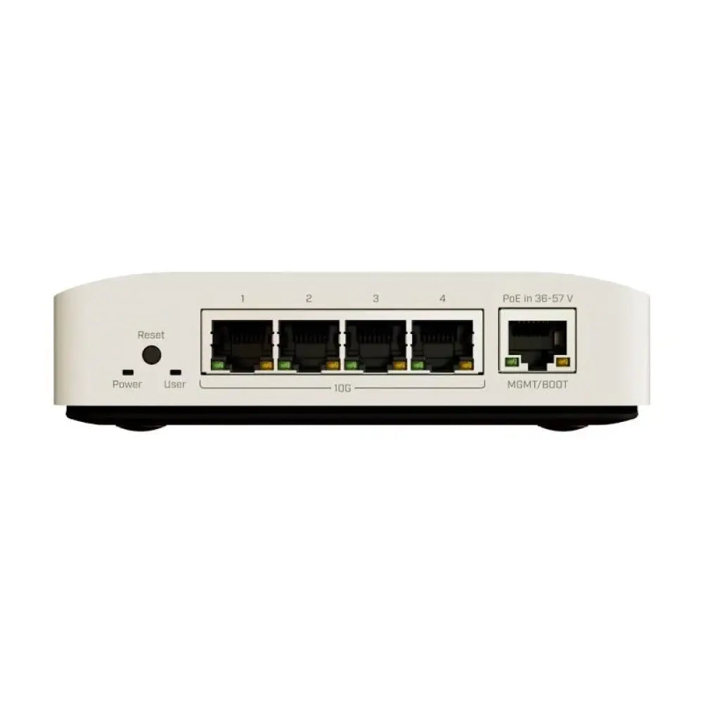 Switch Mikrotik DINRail Pro ARM 1200MHz 4x10G Ethernet/1xGigabit RJ-45 PoE Blanco
