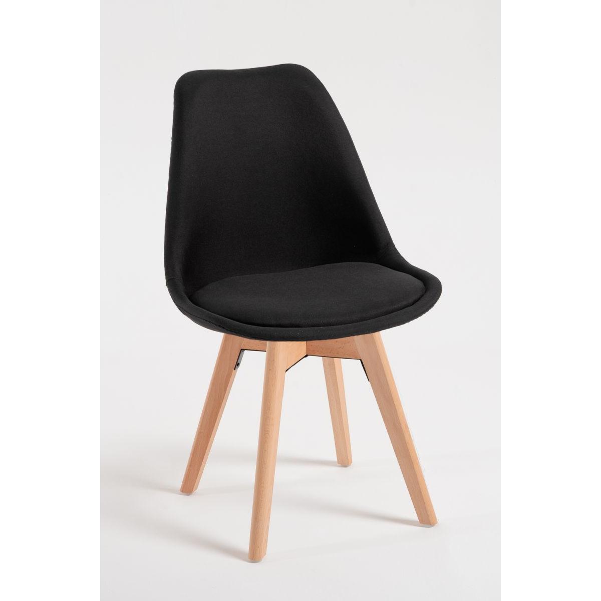 Regalos Miguel - Sillas Comedor - Silla Synk Tela - Negro