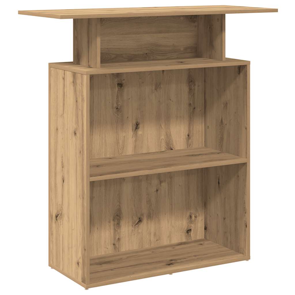 vidaXL Mostrador de recepción roble artisian 100x40x104 cm