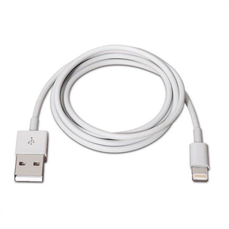 Aisens lightning to usb 2.0 male/male cable 2m white