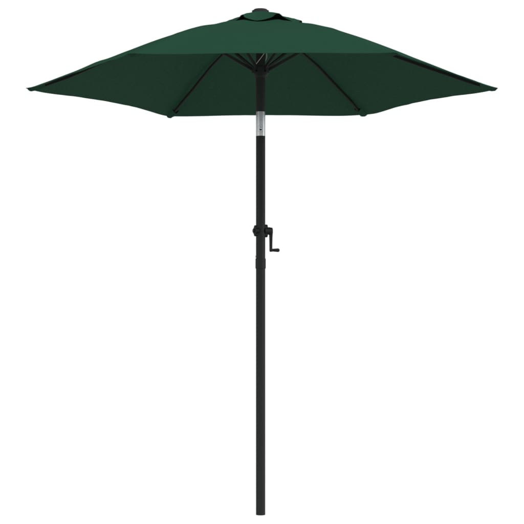 vidaXL Sombrilla de aluminio 200x224 cm Color Blanco arena, Verde, Antracita
