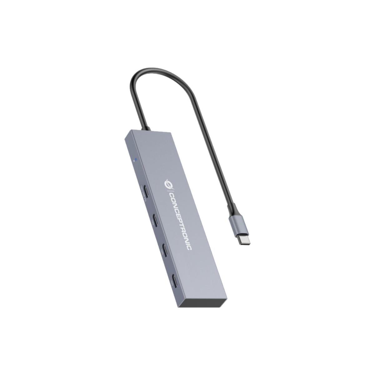 Conceptronic hubbies14g usb 3.2 gen 2 (3.1 gen 2) type-c 10000 mbit/s gray