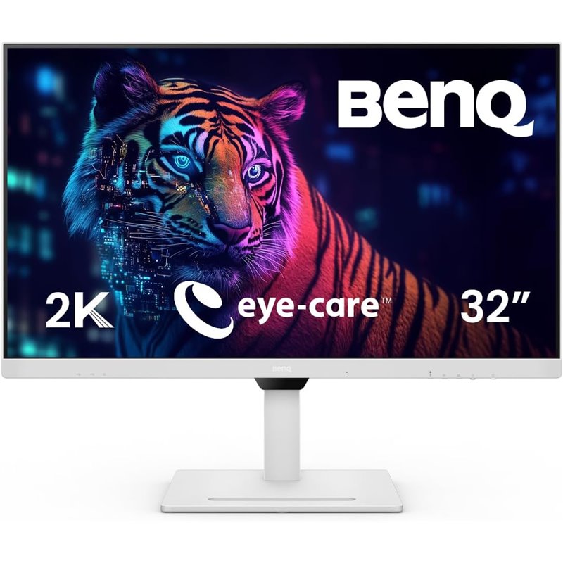 Benq Monitor Gw3290qt (9h.llhla.tbe) (q1'23) 31.5” Ips 2k Qhd Usb-c Eye-care, Altavoces Y Micrófono Con Cancelacion De Ruidos, R