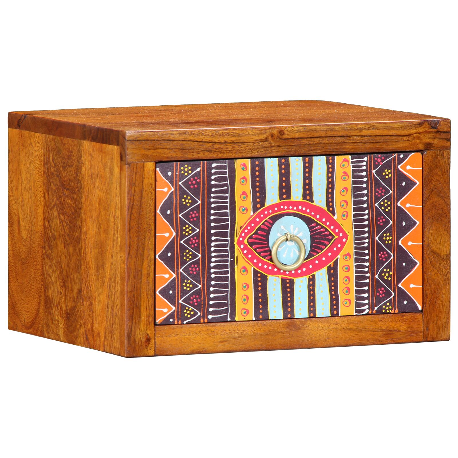 vidaXL Mesitas de Noche 2 pcs 35x30x22 cm Madera Maciza de Acacia