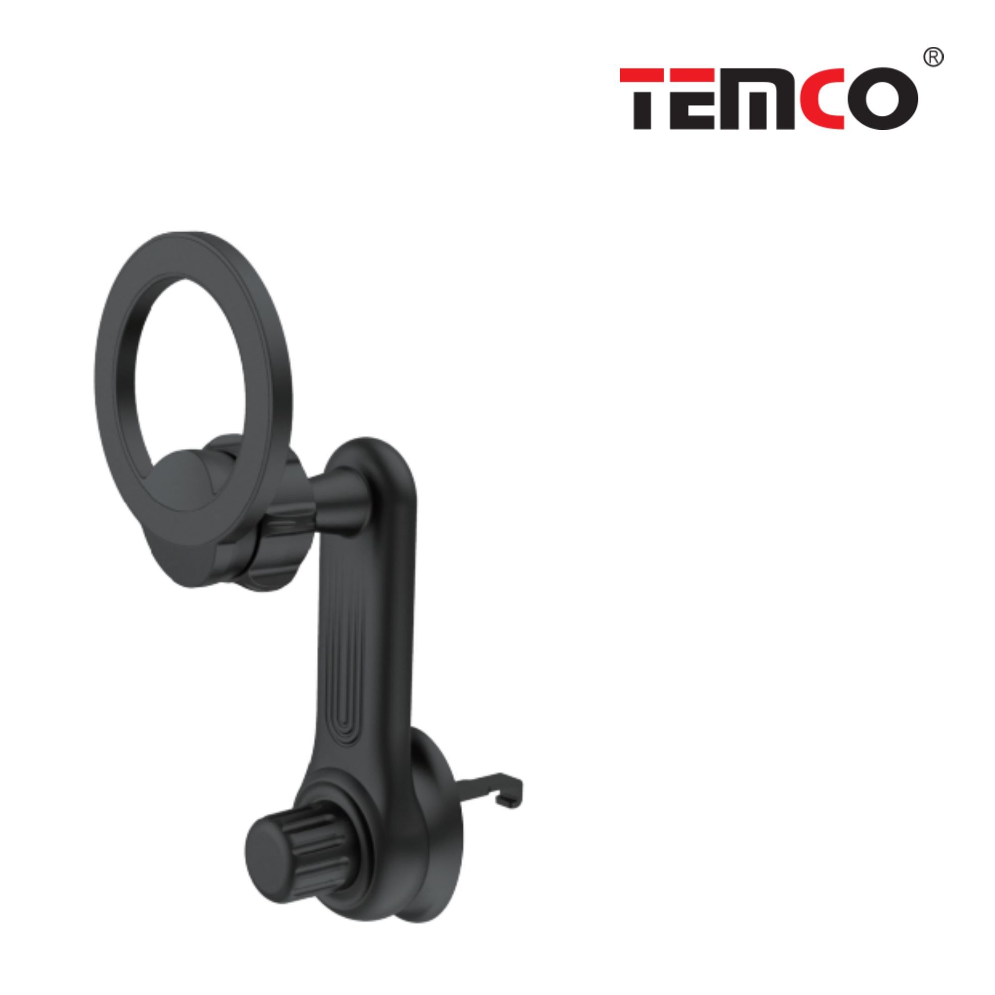 TEMCO Soporte de ventilación de coche para Magsafe iPhone 14 13 12 Plus Pro Max [imanes N52, rotación angular], soporte magnético para teléfono para iPhone, con 2 anillos de metal para todos los teléfonos moviles