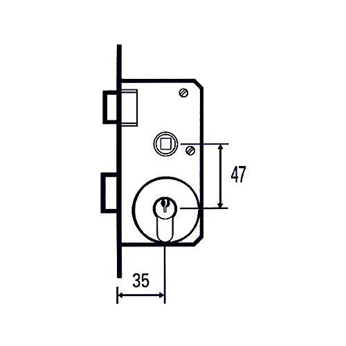 Cerradura embutir MCM 1501-2p 35
