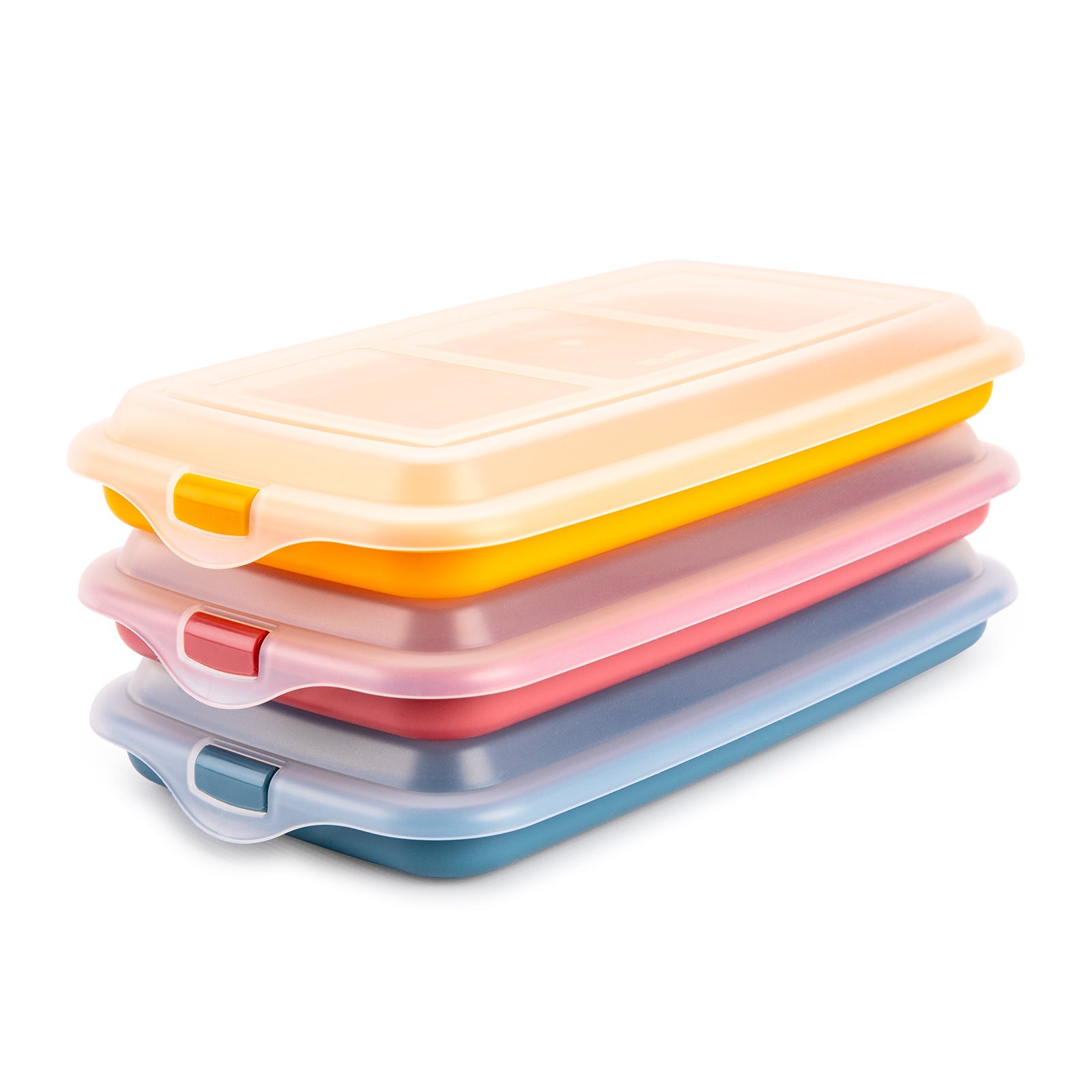 IBILI Deli New - Lote de 3 Recipientes Apilables Porta Embutidos y Alimentos. Color Surtido