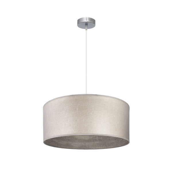 FABRILAMP Colgante Tania 1xe27 Niquel/madera Gris Regx50x50 Cm