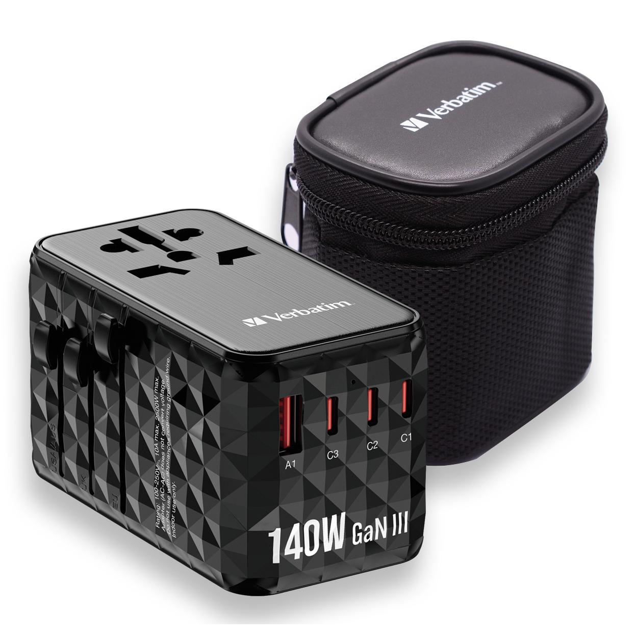 Verbatim 32125 mobile device charger universal black alternating current fast charging indoor