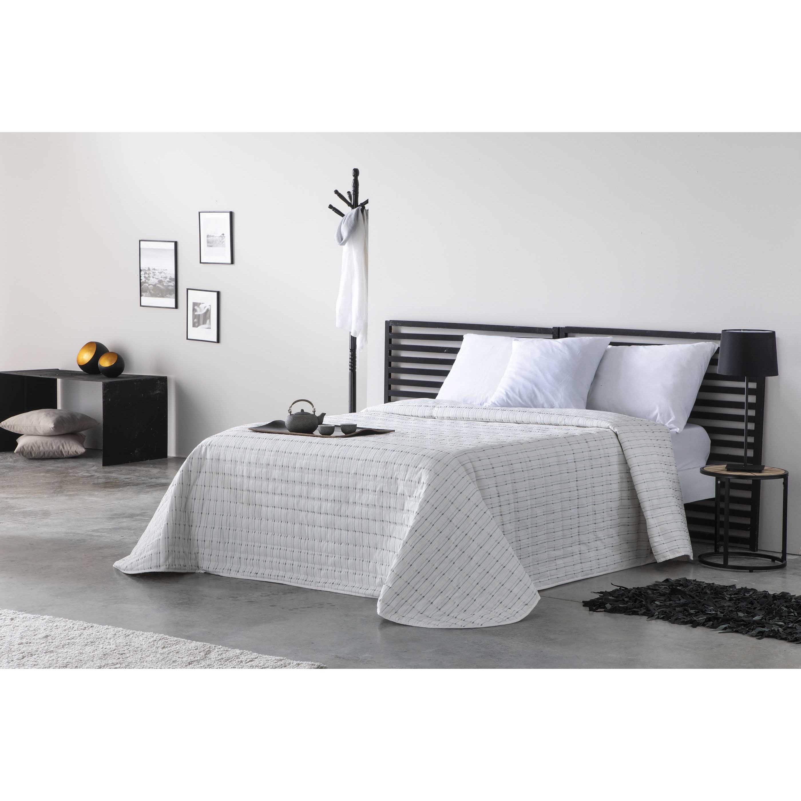 COLCHA JAQUARD AINA BEIGE NATURALS FABRICADO EN ESPAÑA