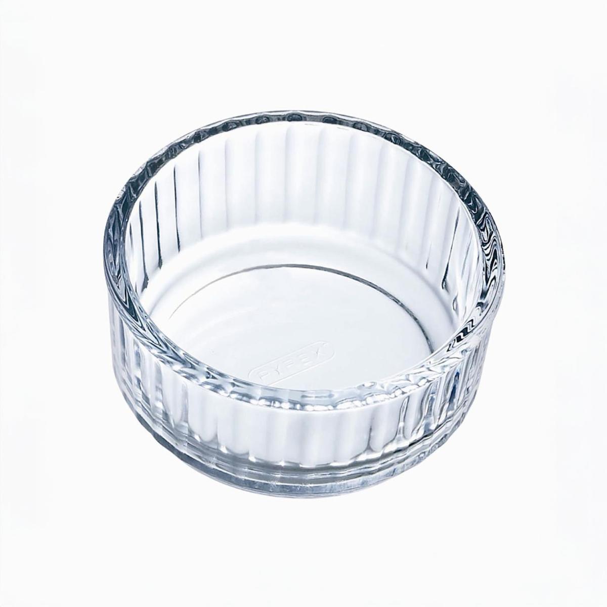 PYREX® COOK&ENJOY Flanero Boro 10x10x5CM Transparente Brillo Fabricado en Francia Resistente a rayaduras