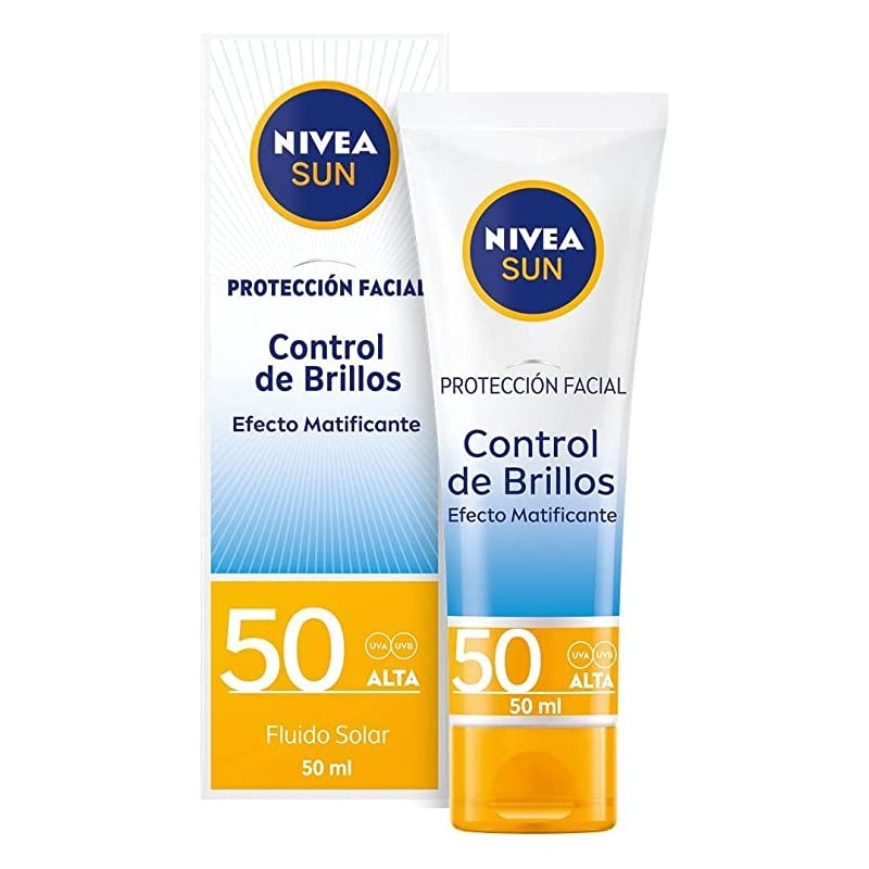 NIVEA SUN PROTECCION SOLAR CONTROL DE BRILLOS SPF 50 PIEL NORMAL/MIXTA  50 ML