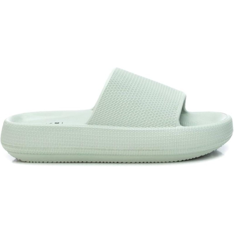 XTI - Sandalia Mujer - Verde con Planta Acolchada y Suela Antideslizante