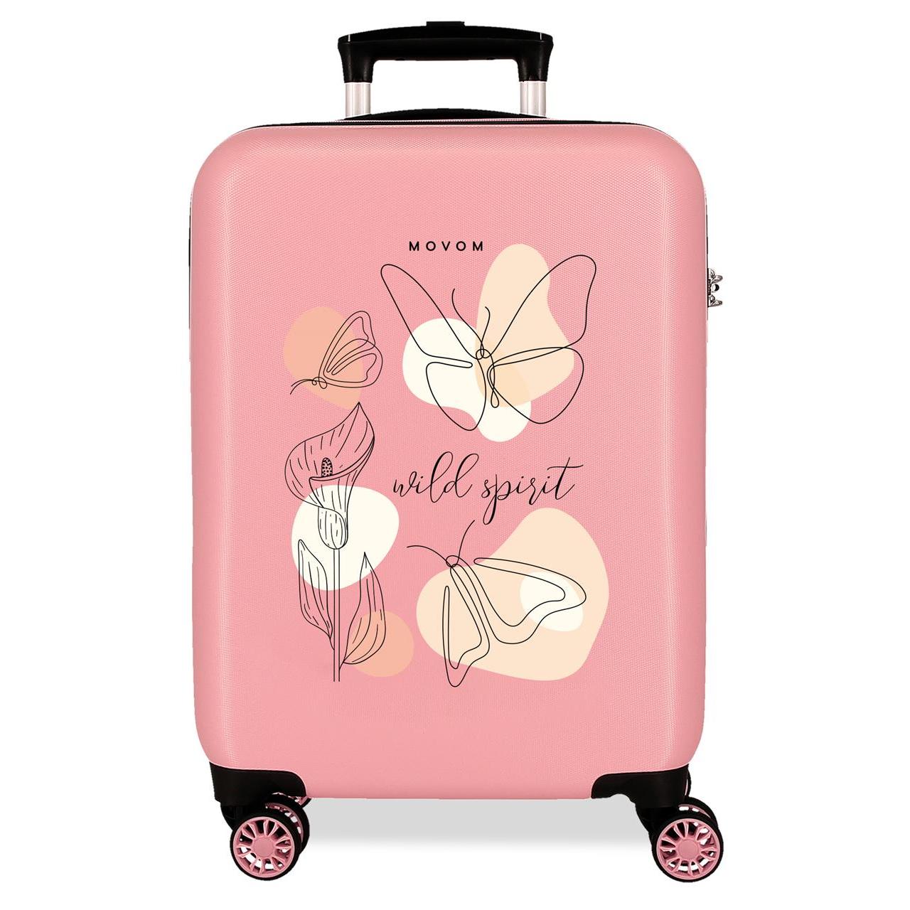 Maleta de cabina Movom Luggage ABS con capacidad de 34L Nude