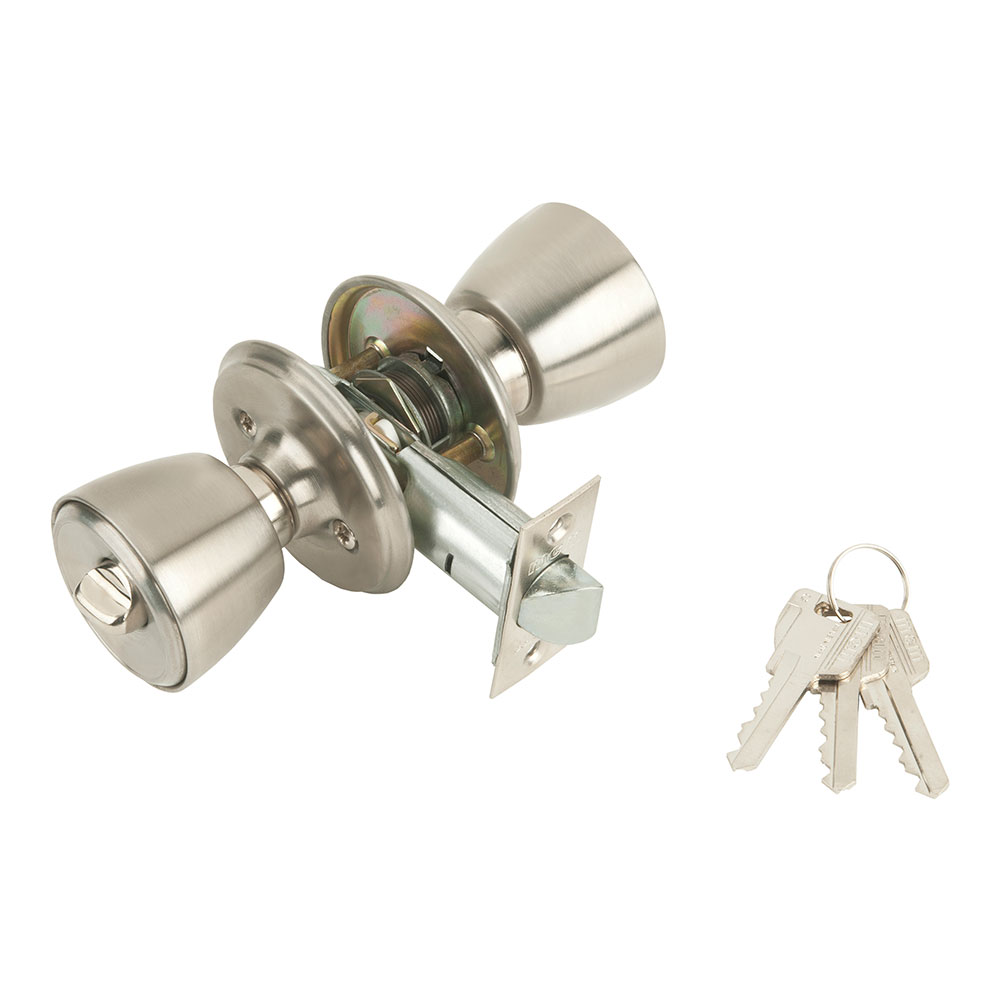 Cerradura con pomo para puerta de entrada 501b-4-4-70 mcm