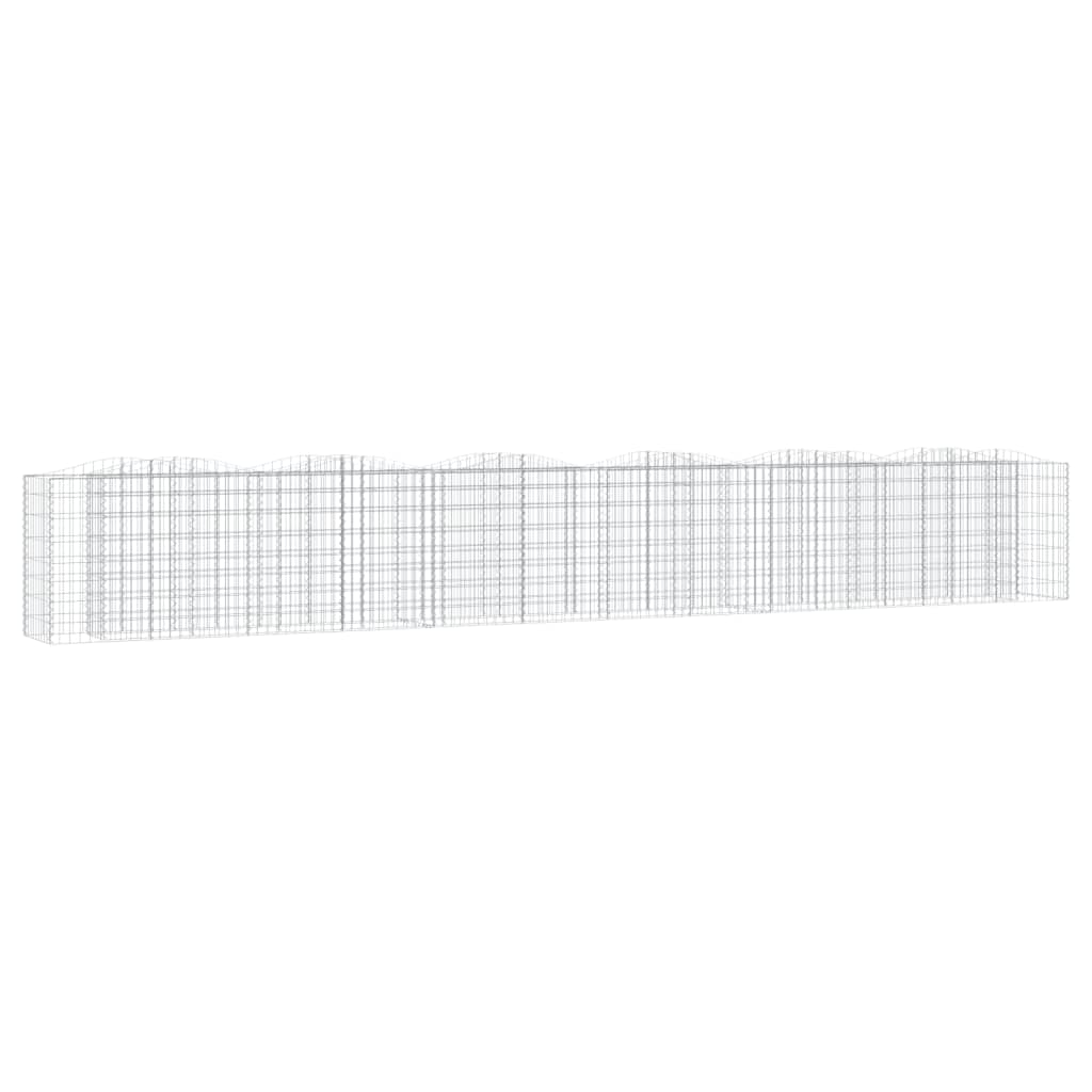 Arriate de Gaviones de Arco Vidaxl Hierro Galvanizado 200x50x50 Cm