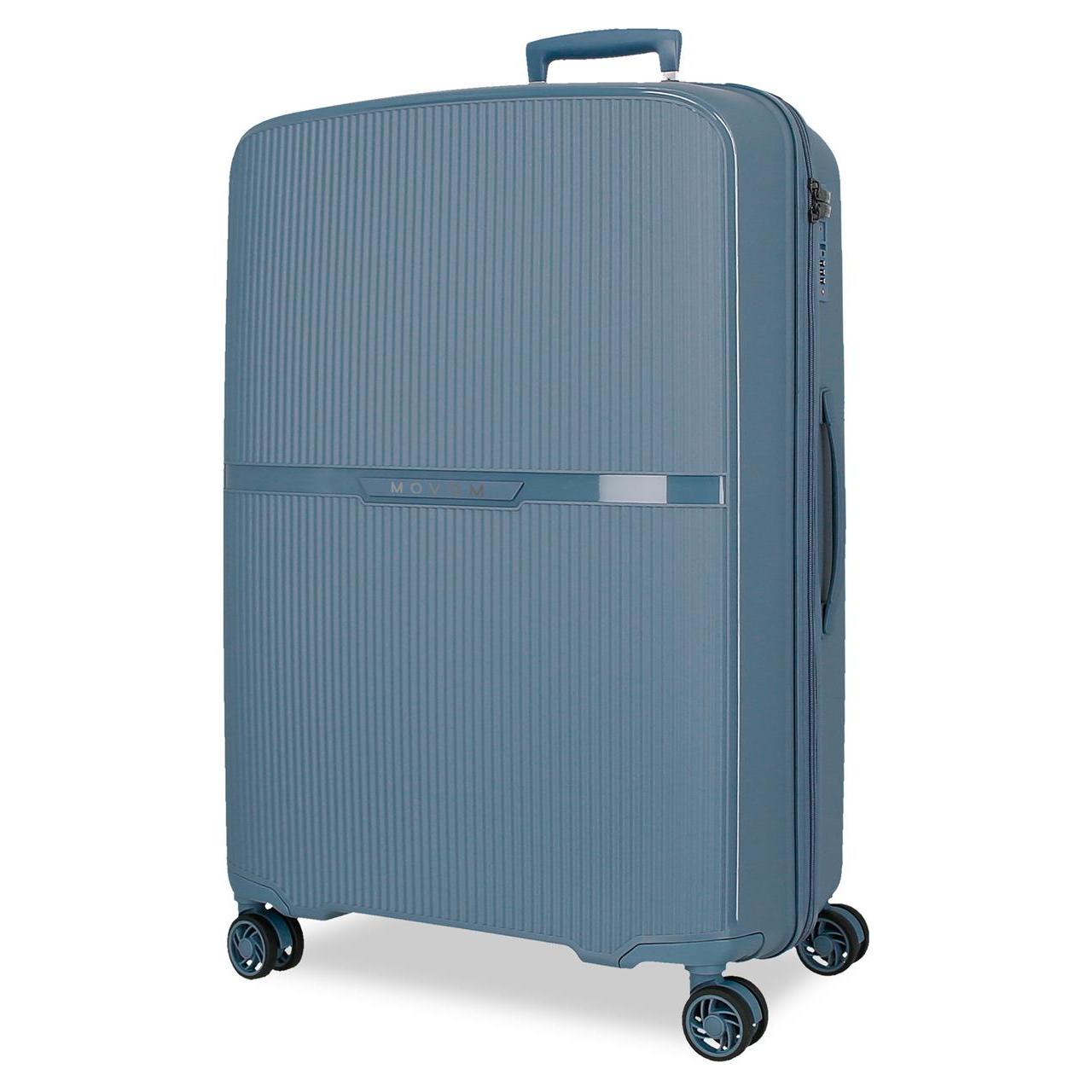 Maleta Mediana Movom Moon 45x66x28,5 cm, Ligera y Resistente con Cierre TSA