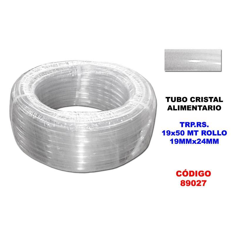 Tubo cristal alimentario trp.rs.-19 x 50 mt rollo 19 mmx24 mm