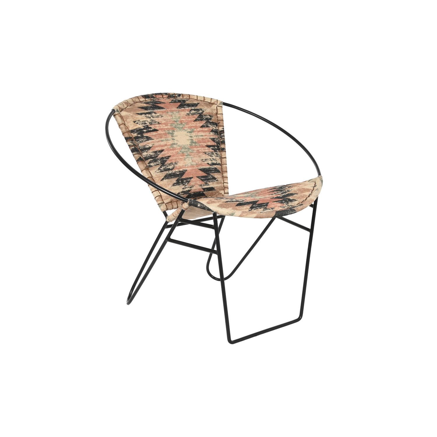 SILLA KILIM METAL 76X76X63 MULTICOLOR FIJALO MB206224