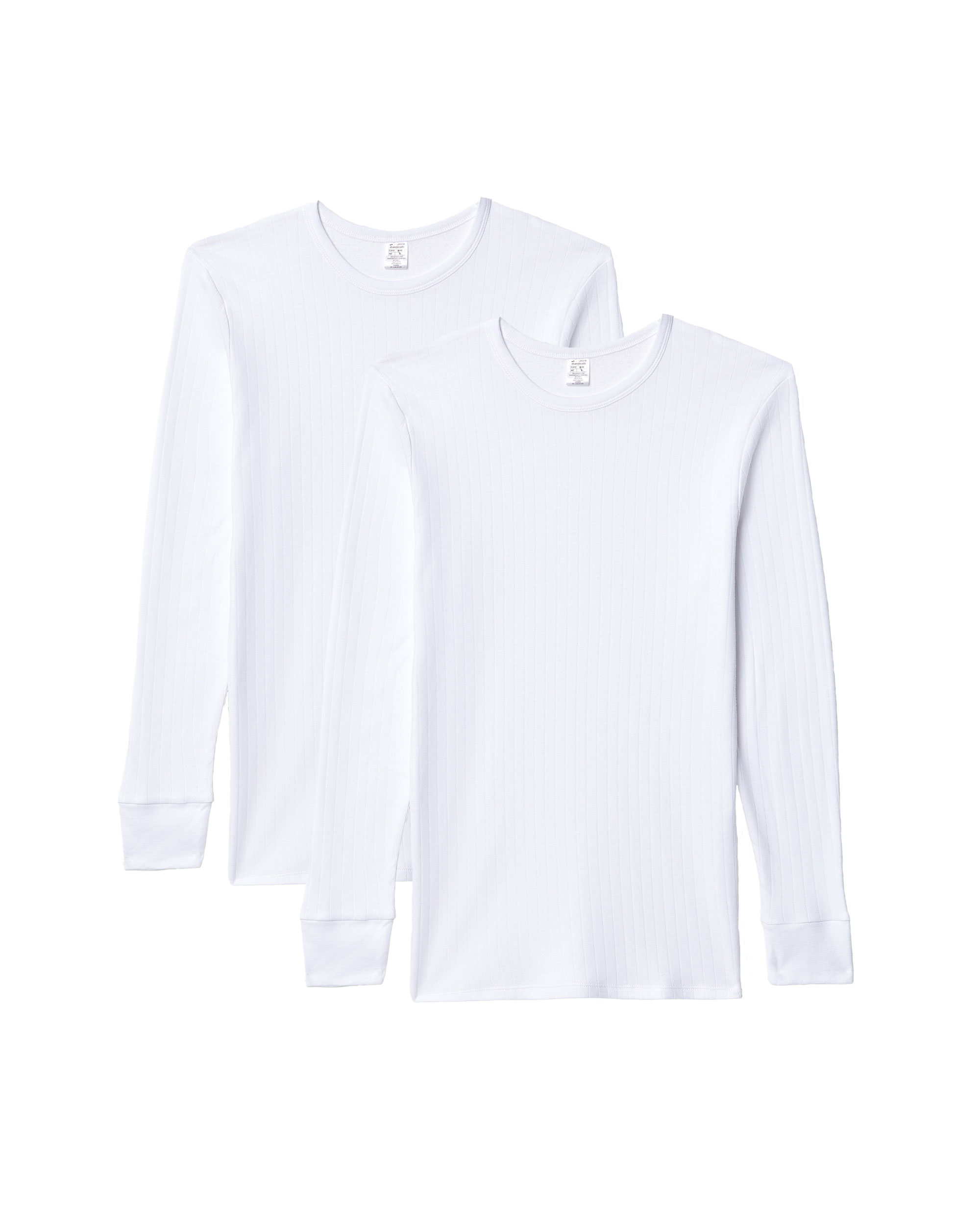 Abanderado Pack de 2 camisetas interiores de hombre en blanco de manga corta