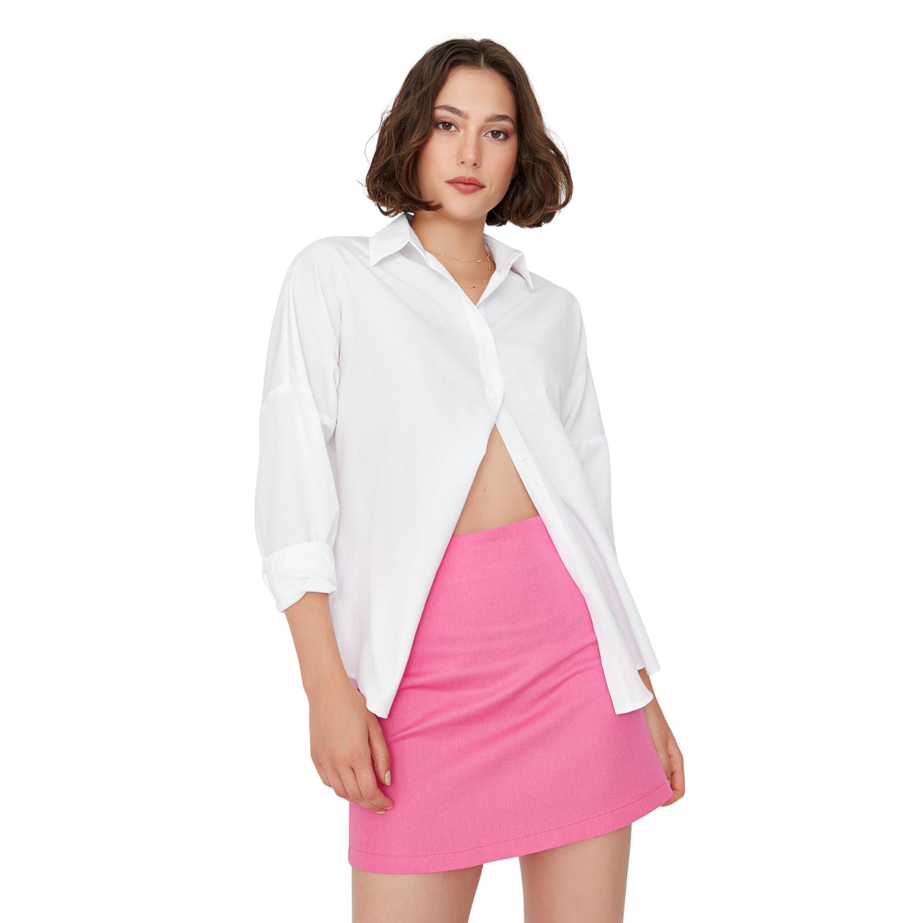Trendyol Mujer Falda De Skirts Rosa Talla 36
