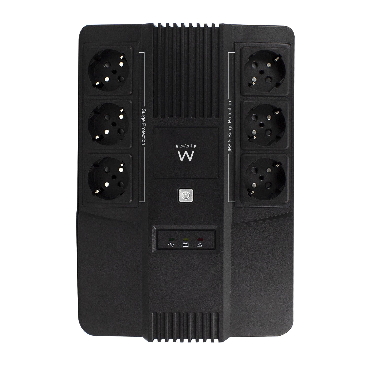Ewent - SAI (UPS) línea interactiva EW3945 de 600 VA y 120 W con AVR y 10 min respaldo para ordenadores y equipos oficina doméstica