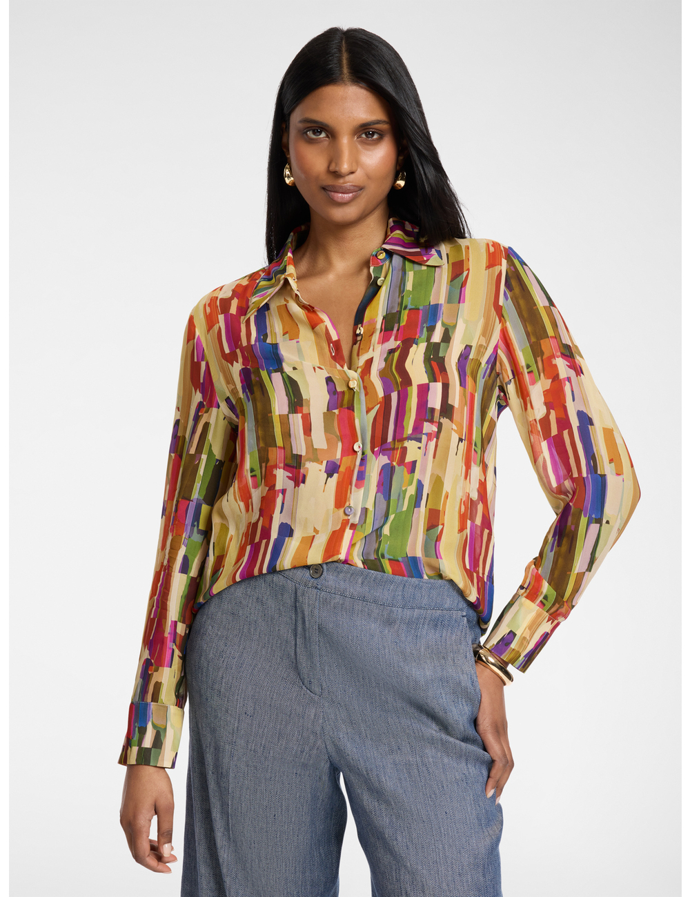 Elena Mirò - Camisa de viscosa estampada