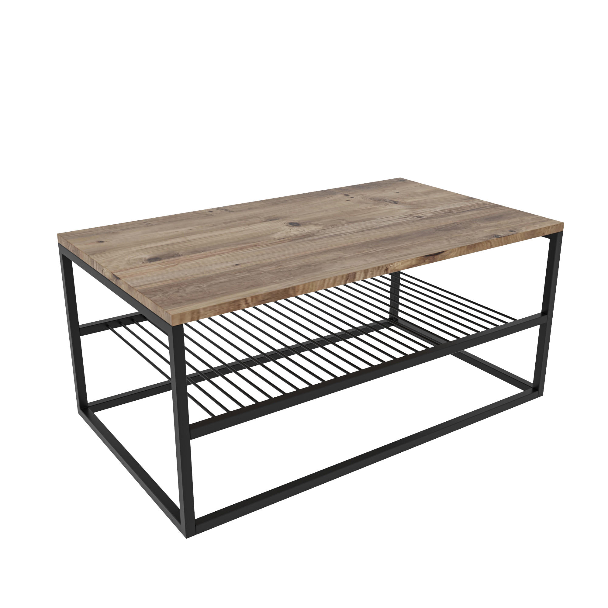 Mesa de centro con patas de metal WELLHOME.