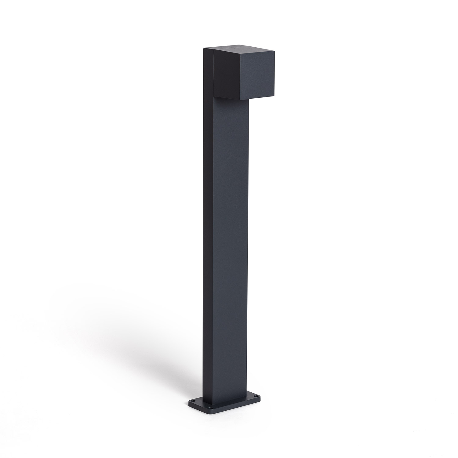 Ledkia Baliza Exterior LED 10W Superficie Pie 80cm Aluminio Denny L Antracita