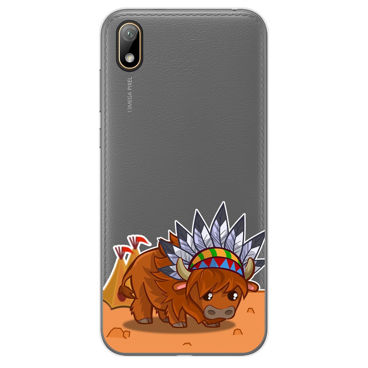Tumundosmartphone Funda Gel Transparente para Huawei Y5 2019 diseño Bufalo Dibujos
