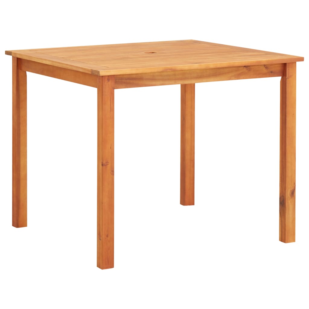 vidaXL Mesa de jardín madera maciza de acacia en dimensiones 150 x 90 x 74 cm/88 x 88 x 74 cm | estructura resistente ideal para salón dormitorio o estudio