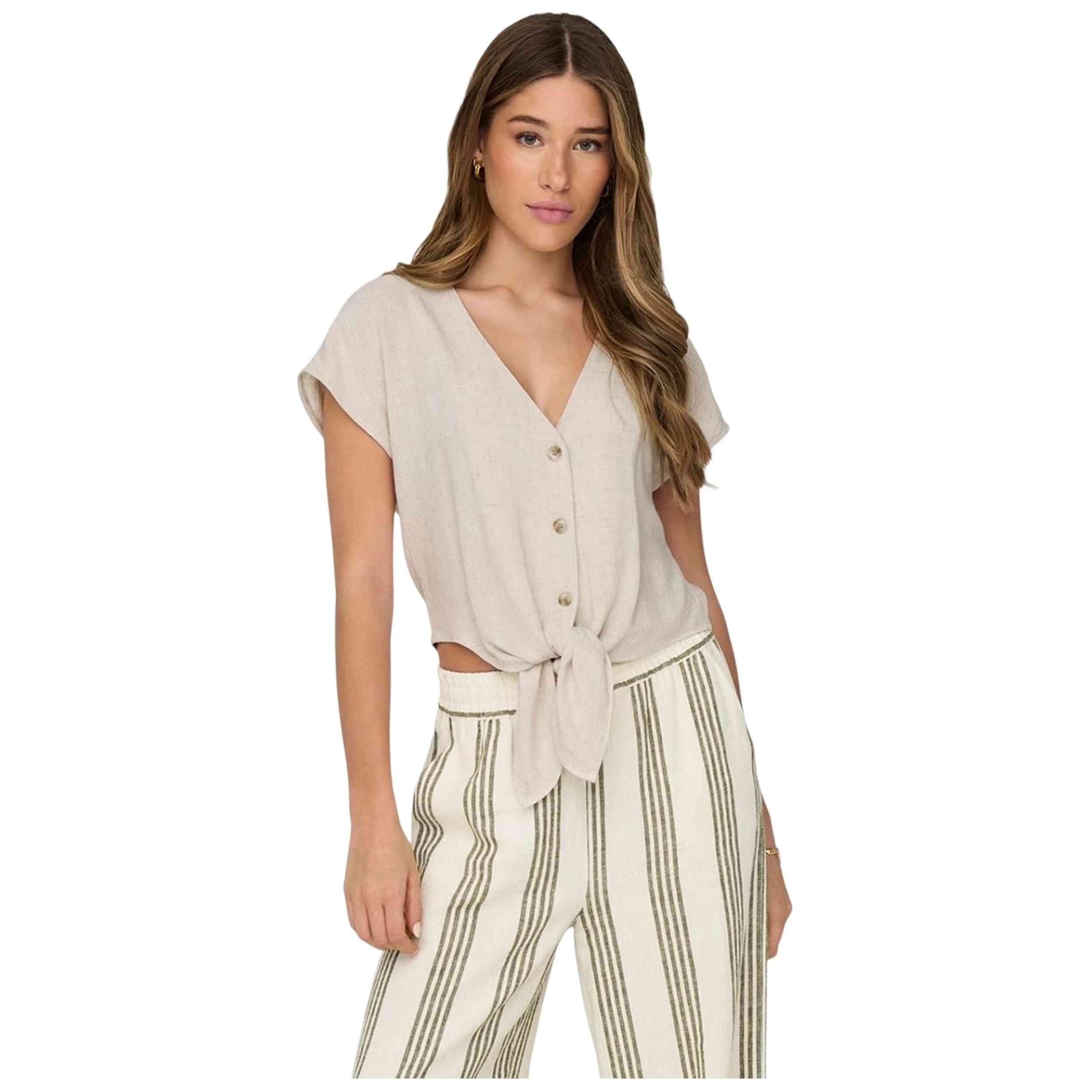 Blusa Only modelo 15322270-CRU para Mujer en color Beige