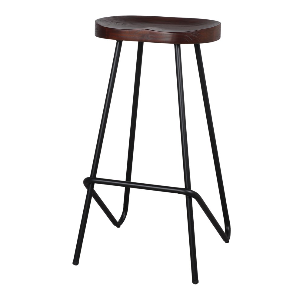 TABURETE ALTO DE METAL Y MADERA QUINCY - MISTERWILS FURNITURE FOR FREE SOULS