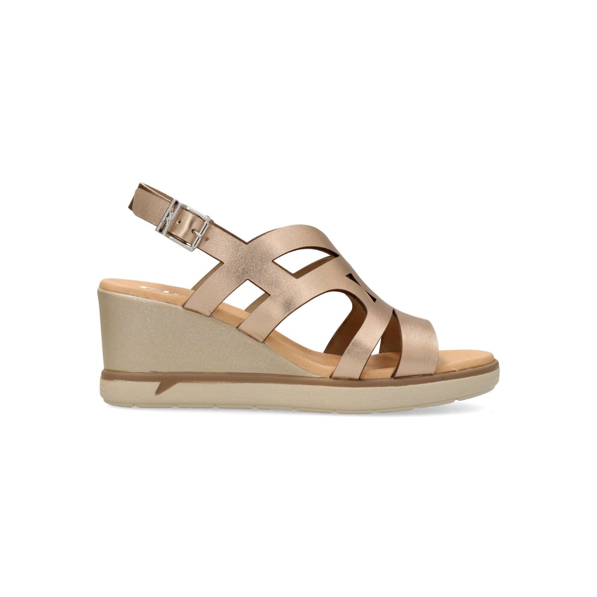 Fluchos - Sandalia cuña Smash para mujer, cómoda y estilizada con tecnología Light, ideal para looks de verano y días activos