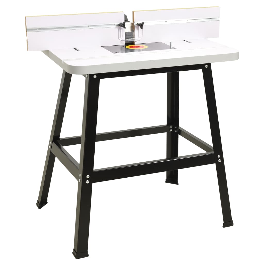 vidaXL Mesa para fresadora acero y MDF 81x61x88 cm