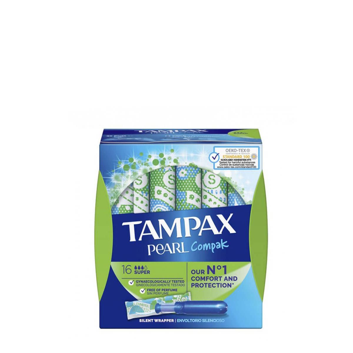 Tampax - Tampax pearl compak tampones super 16 unidades