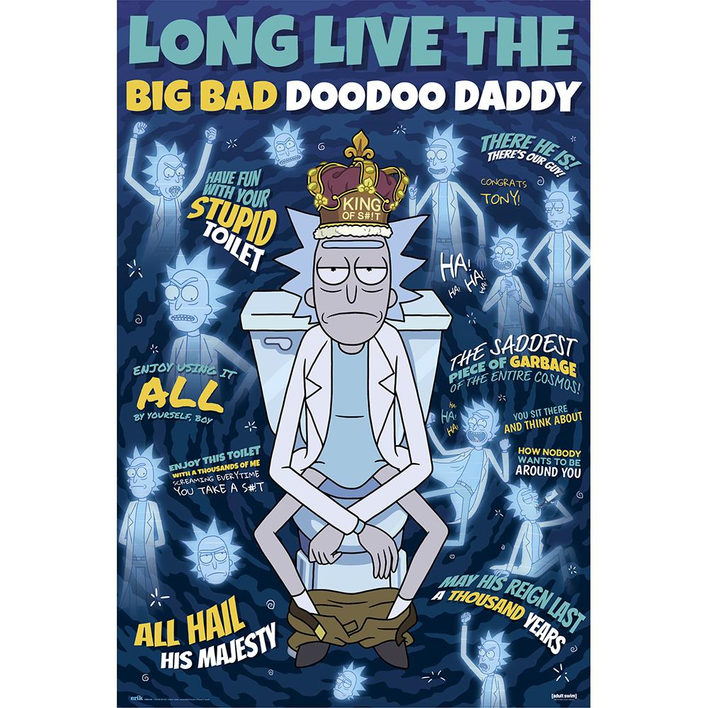 Poster rick y morty doodoo daddy