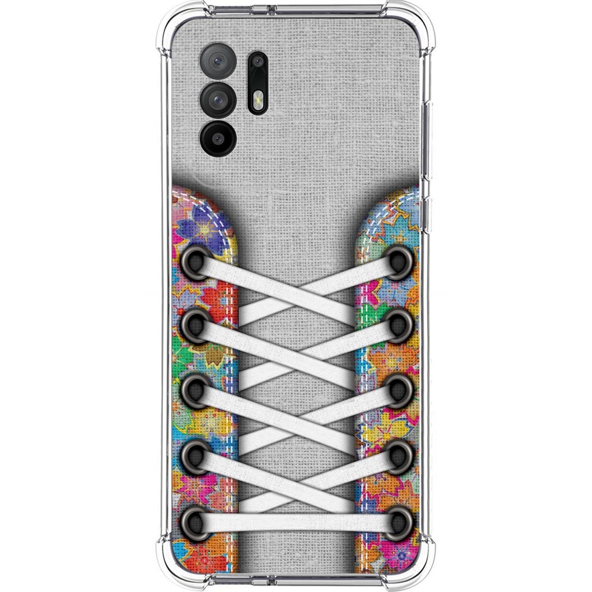 Tumundosmartphone Funda Silicona Antigolpes para Oppo A94 5G diseño Zapatillas 04 Dibujos