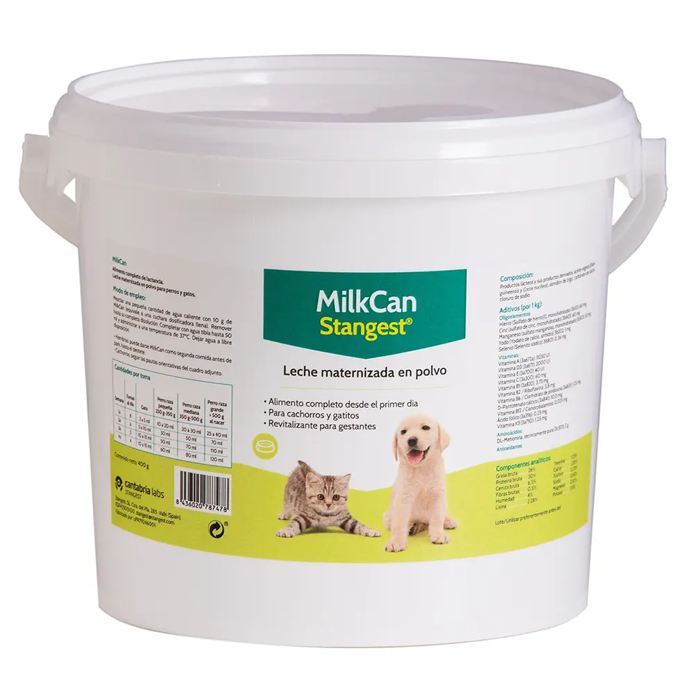 MilkCan 2 kg leche maternizada en polvo para perros y gatos STANGEST