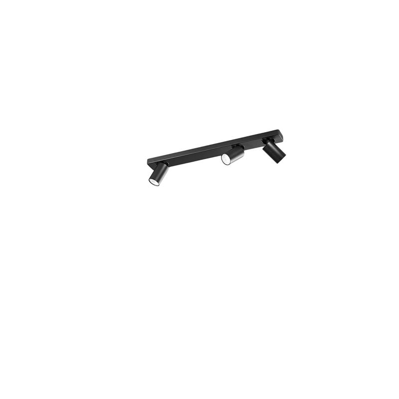 Aplique de pared LED ODDY orientable redondo Negro 3xGu10 Perenz