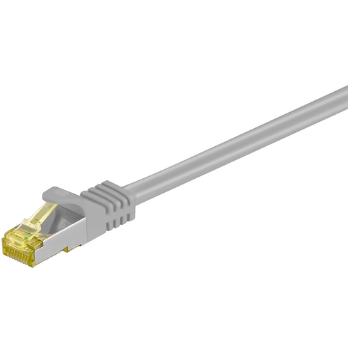 Goobay RJ-45 CAT7 1.5m - Cable de Red (1,5 m, Cat7, S/FTP (S-STP), RJ-45, RJ-45, Gris)