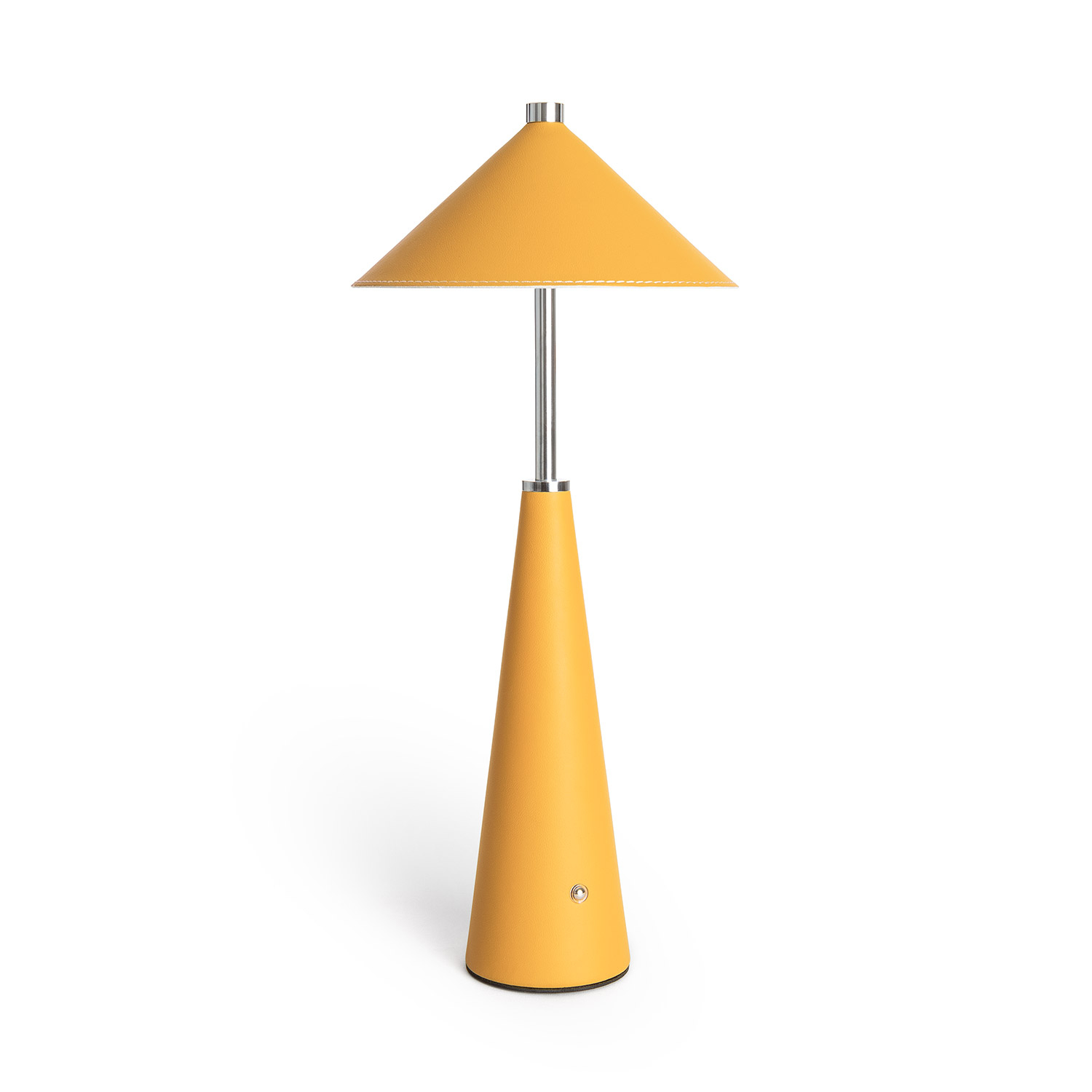 Ledkia Lámpara de Mesa LED Portátil Cuero  con Batería USB Recargable Tyu Tule Amarillo