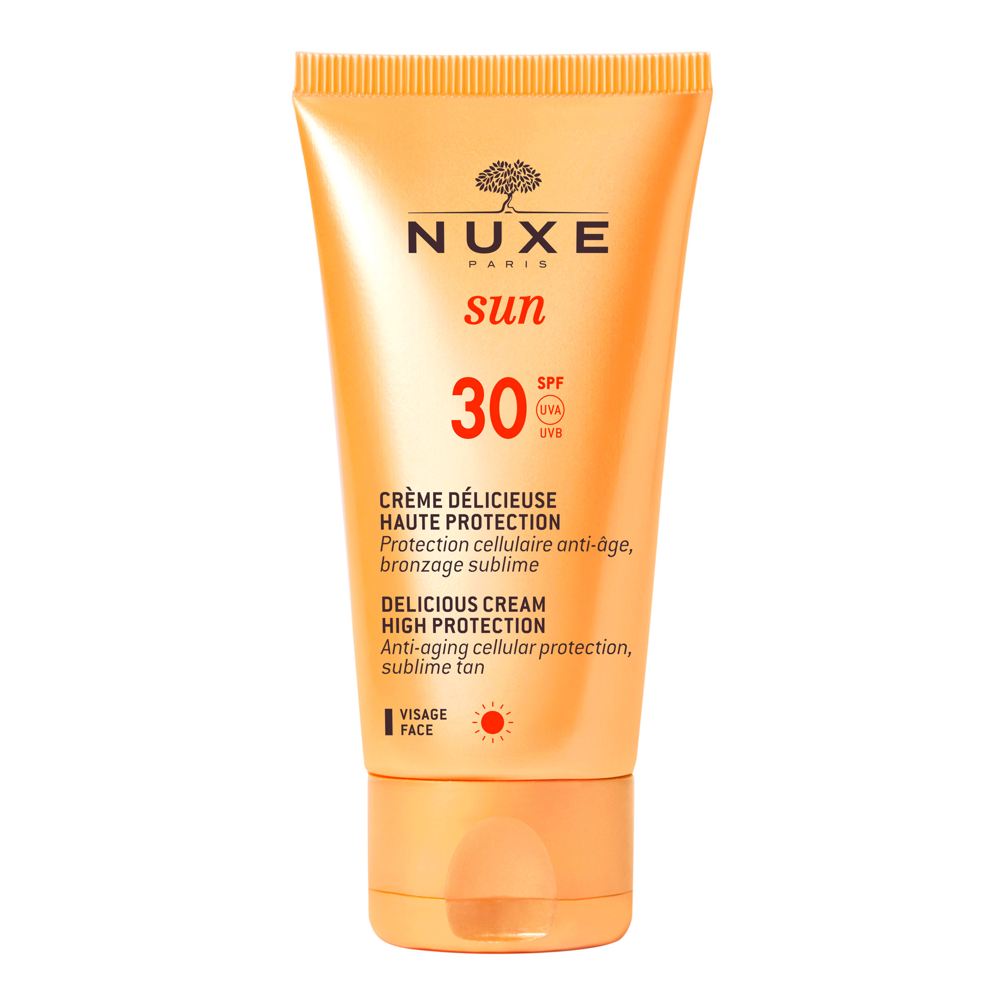 Nuxe Sun - Crema facial SPF30 50 ml (Coco - Naranja - Floral) Nuxe