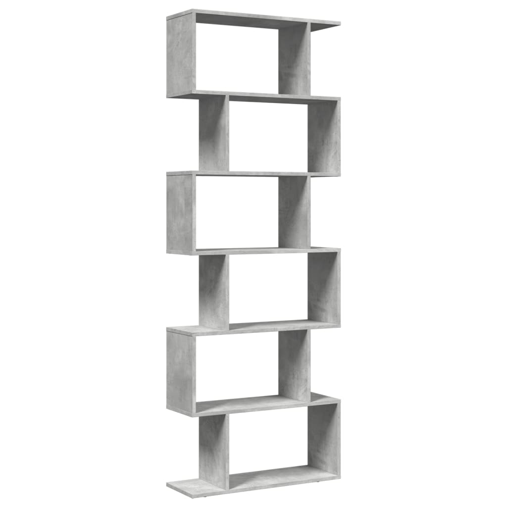 vidaXL Librería divisor 6 niveles madera ingeniería 70x24x193cm Multicolor