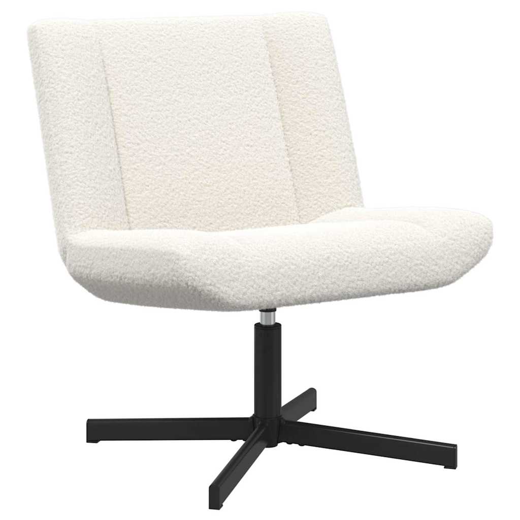 vidaXL Silla giratoria 63 x 75 x 76 cm Piel de oveja Multicolor