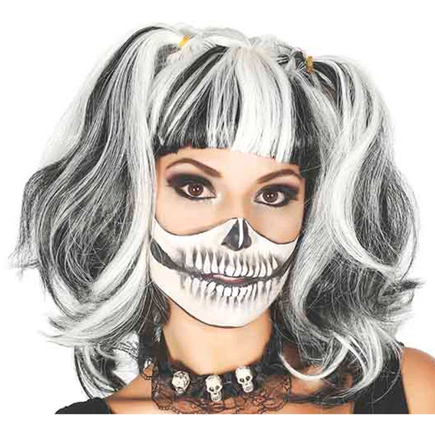 Máscara sangrienta transparente para adulto, accesorio para disfraces de  carnaval, Halloween, cosplay, fiestas, 19 x 15 x 10 cm
