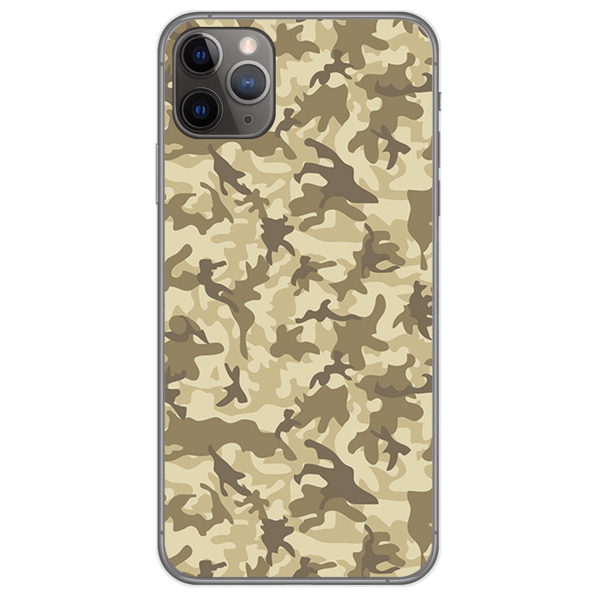 Tumundosmartphone Funda Gel Tpu para Iphone 11 Pro (5.8) diseño Sand Camuflaje Dibujos