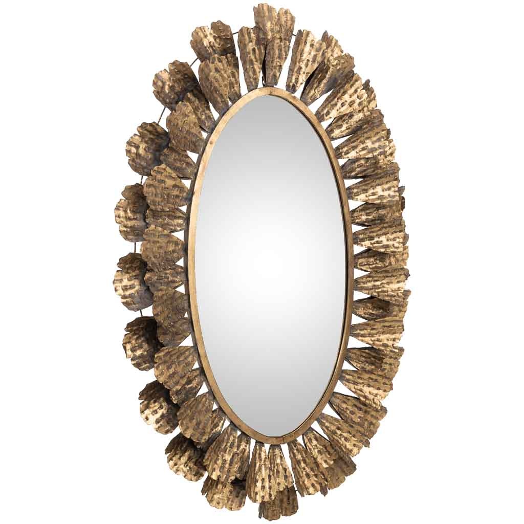 Wonderlust Deco - Espejo de metal dorado 94x8x131 cm Dorado 93.5x7.5x130.5h cm