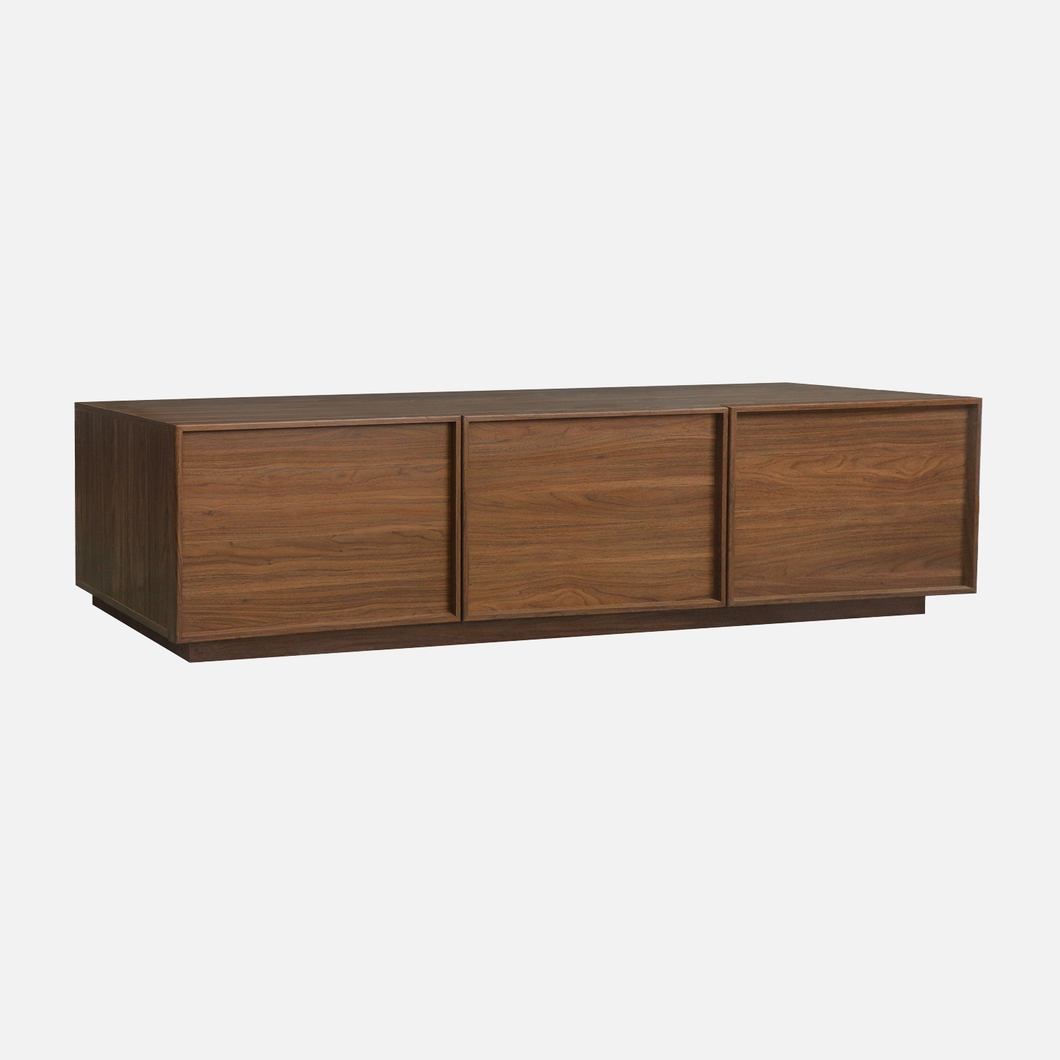 sweeek - Mueble de TV de decoración de madera 3 puertas, 180cm , Kuba , 180x43x45