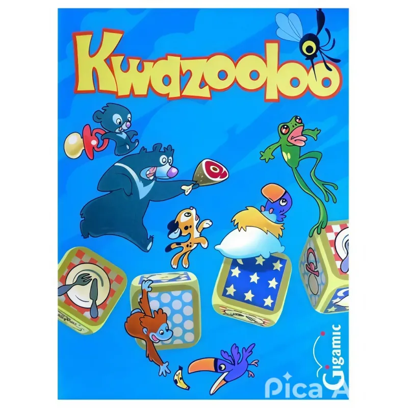 Gigamic Juego de Mesa Kwazooloo de Anillos de Dedo para Niños de 5 Años o Más